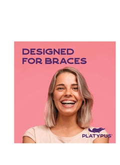 Platypus Platypus Orthodontic Flossers for Braces – Unique Structure Fits Under Arch Wire, Floss Entire Mouth in Less Than Two Minutes, Increases Flossing Compliance Over 84% - 30 Count Bag (Pack of 2)  - Image 5