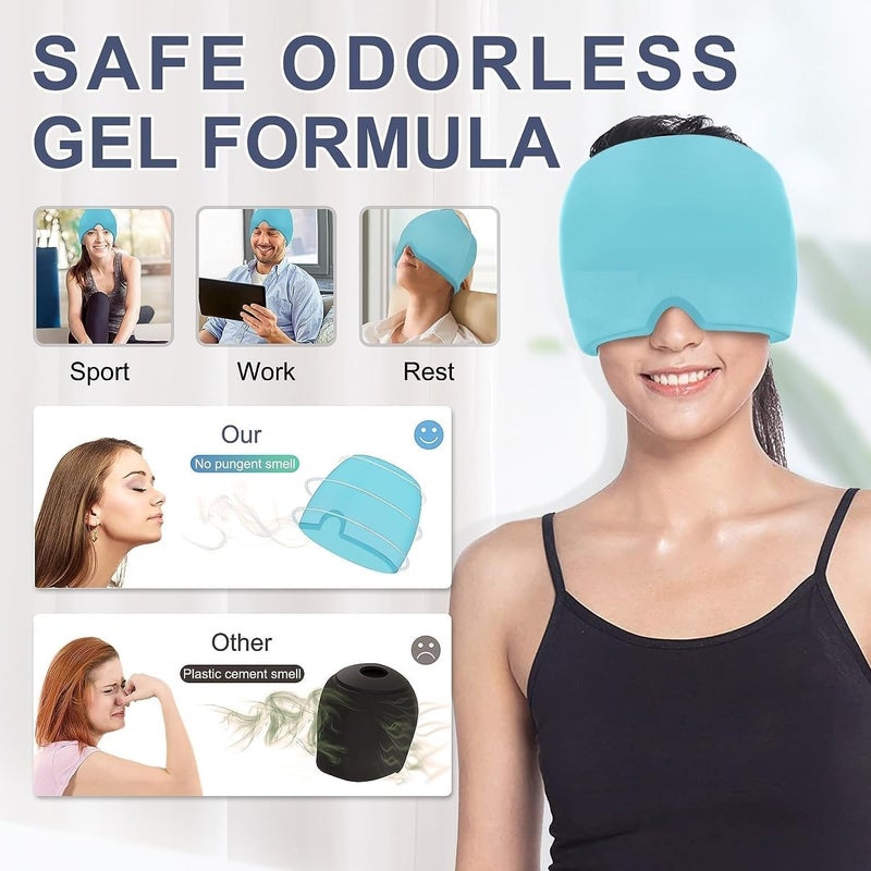 Reusable Hot and Cold Gel Head and Eye Mask - Image 3