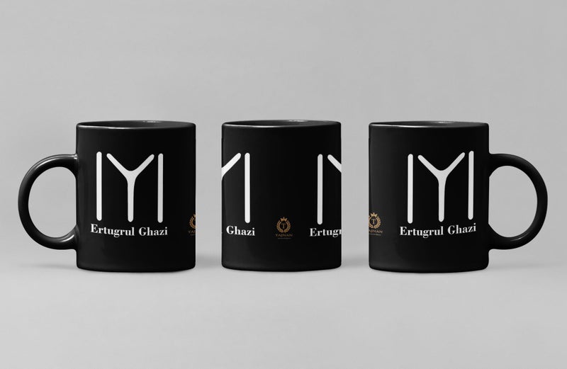 TAJNAN Ertugrul Ghazi Printed Black Mug, Coffee and Tea Mug with Handle, Gift Mug for Home and Office - Image 3
