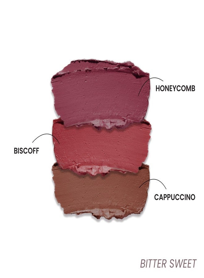 LAMIOR Blurry Fudgy Lip Tint - Combo of 3, Shade - Bitter Sweet | Ultra Velvety Matte | Transfer Proof & Hydrating Formula | Long-Lasting Lip Tint with Cushion Applicator | Vegan & Cruelty-Free - Image 2