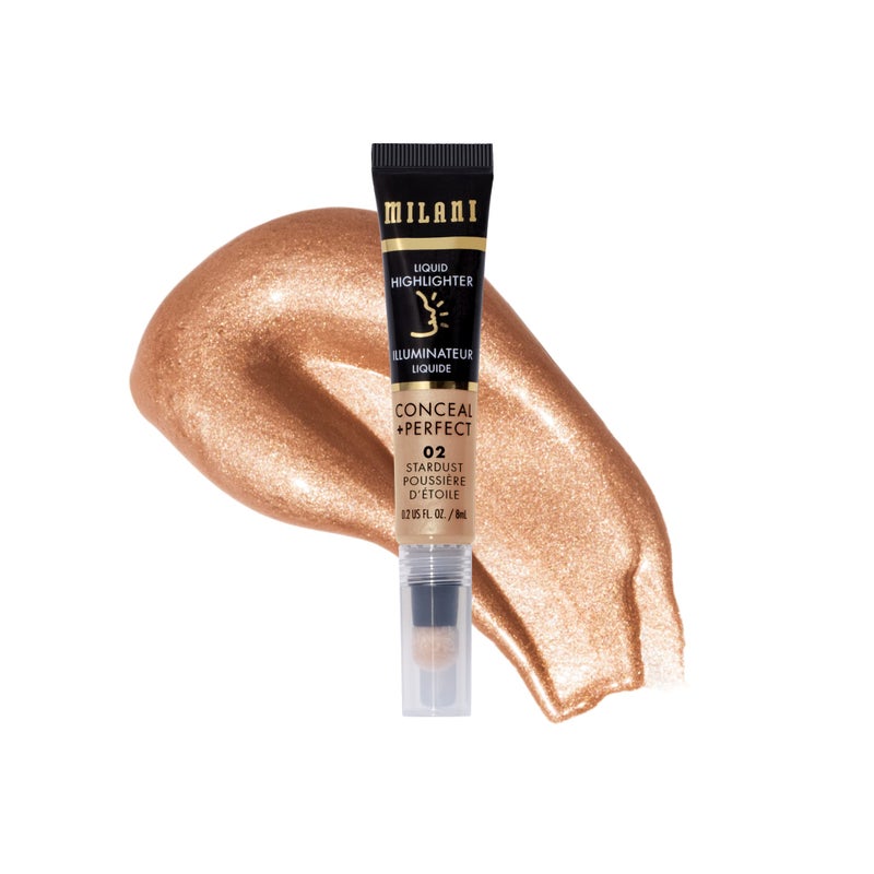 Milani Conceal + Perfect Liquid Highlighter for Added Glow, Face Lift Collection- Stardust - Image 1