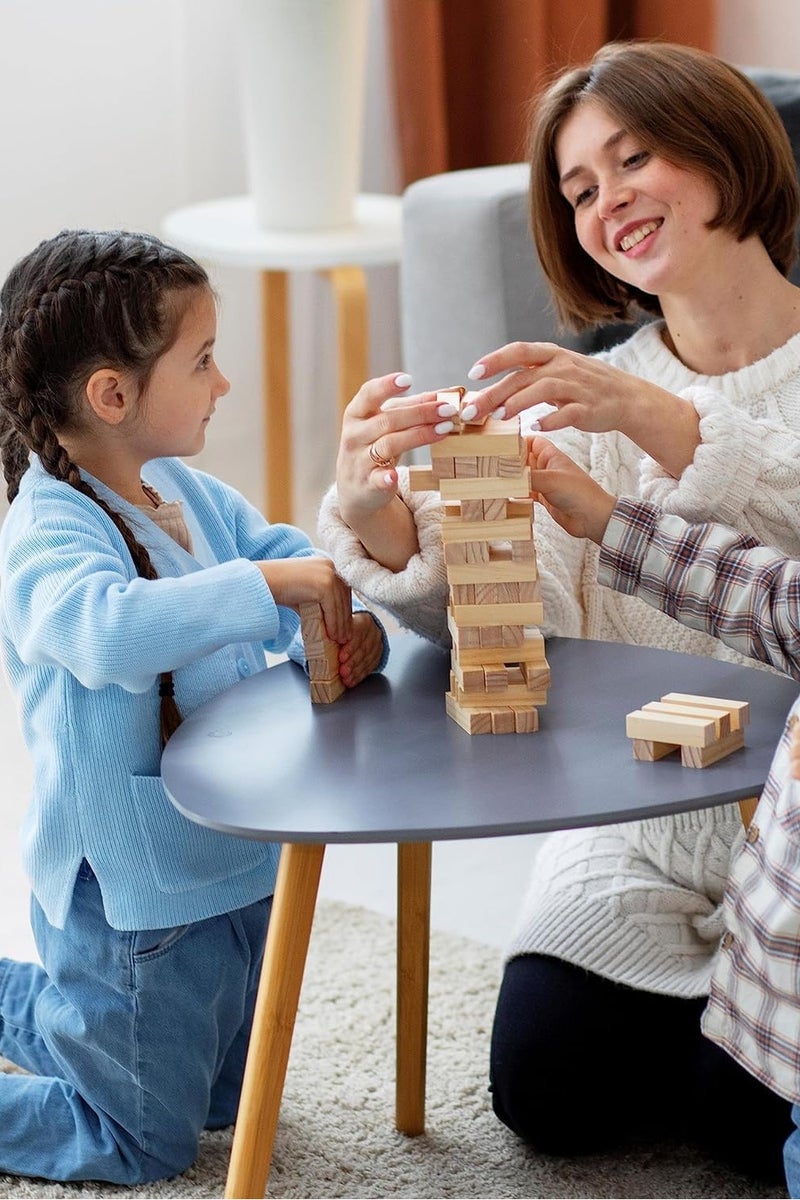 CRAFT MAGIC Wooden Stacking Tower Game – 39 Precision-Crafted Blocks for Kids & Adults | Family Fun, Party Game for Ages 6+ - Image 2