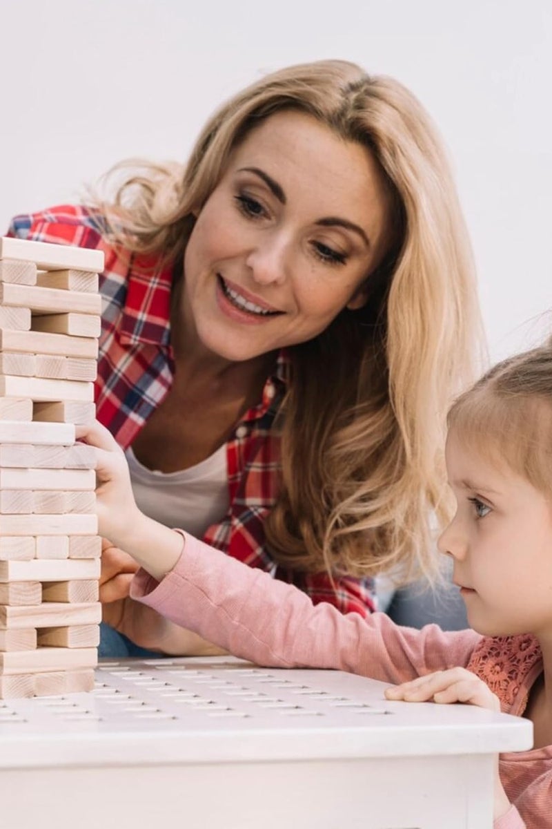 CRAFT MAGIC Wooden Stacking Tower Game – 39 Precision-Crafted Blocks for Kids & Adults | Family Fun, Party Game for Ages 6+ - Image 3