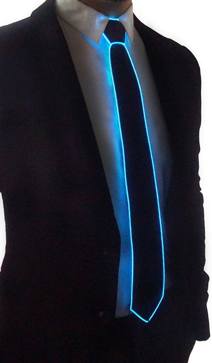 SATUMIKO Led Tie Light Up Fanny Ties Novelty Necktie For Men LED Light Up Ties Costume Accessory - Image 3