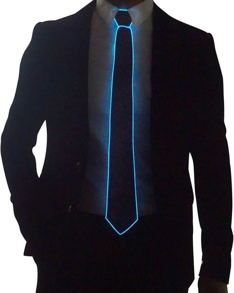 SATUMIKO Led Tie Light Up Fanny Ties Novelty Necktie For Men LED Light Up Ties Costume Accessory - Image 4