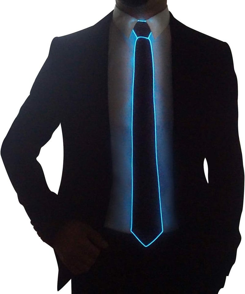 SATUMIKO Led Tie Light Up Fanny Ties Novelty Necktie For Men LED Light Up Ties Costume Accessory - Image 2