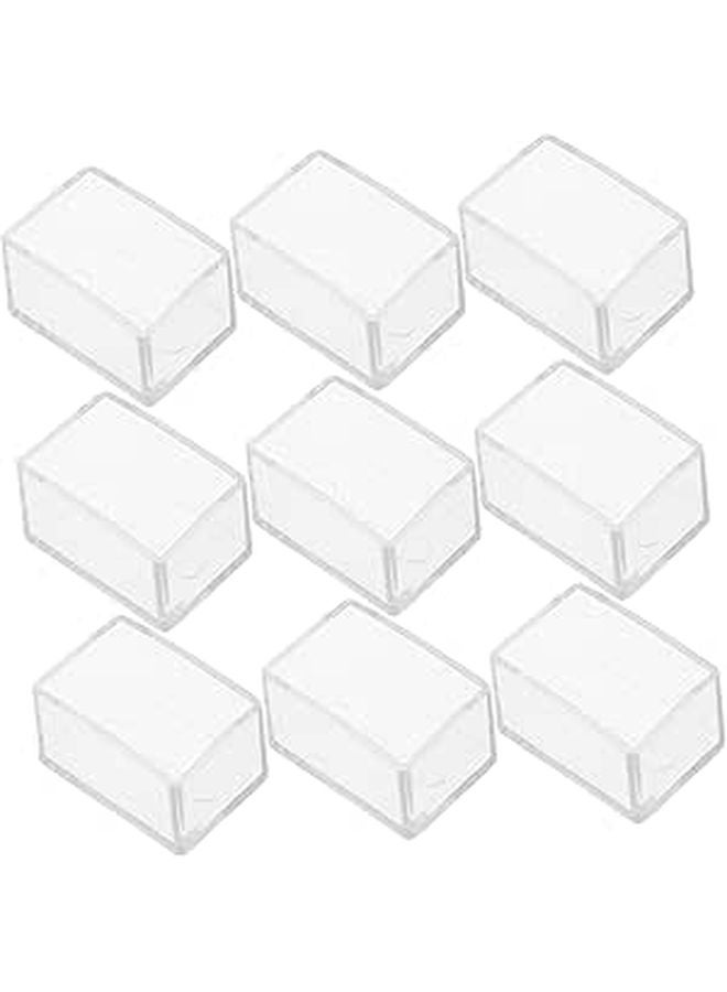 12 Pack Heavy Duty Plastic Chair Leg Caps Glides For Furniture Carpet Floor Protection - Image 1