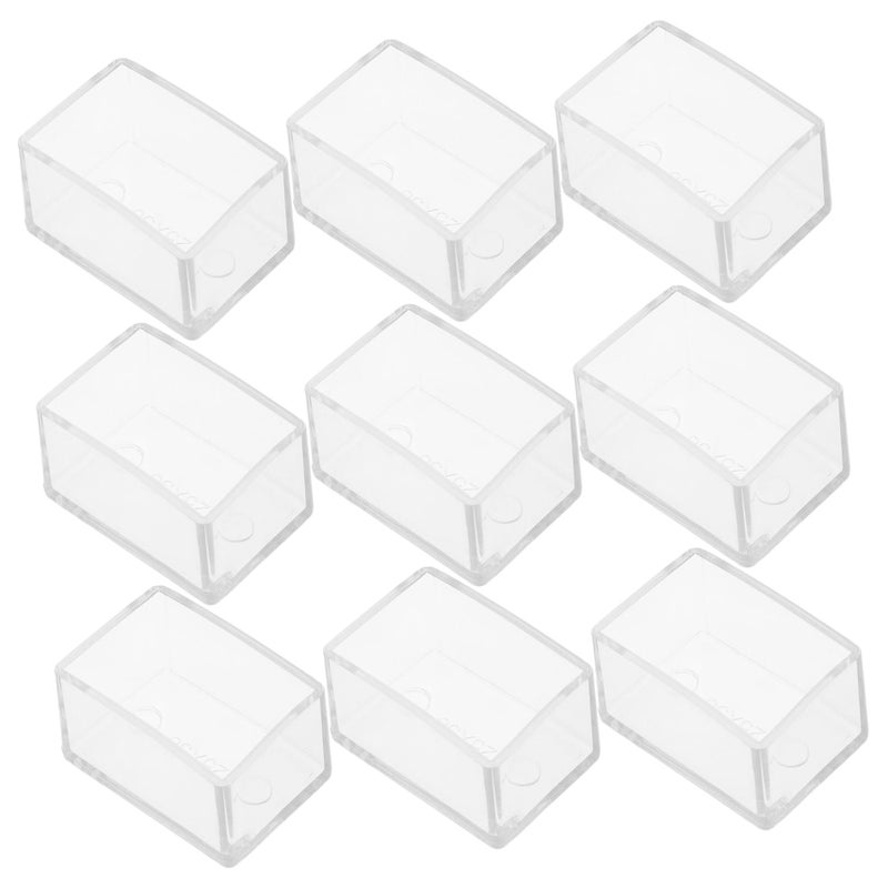 12 Pack Heavy Duty Plastic Chair Leg Caps Glides For Furniture Carpet Floor Protection - Image 2