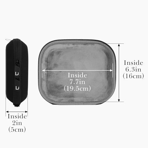 Linkidea Headphones Carrying Case Compatible with JBL Tune 670NC/Tune 660/600BT/570BT, Live 460NC/400BT, Protective Hard Shell Travel Bag with Cable, Charger Storage (Black) - Image 4