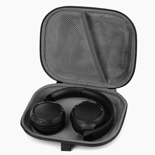 Linkidea Headphones Carrying Case Compatible with JBL Tune 670NC/Tune 660/600BT/570BT, Live 460NC/400BT, Protective Hard Shell Travel Bag with Cable, Charger Storage (Black) - Image 2
