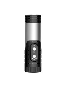 Generic 1080P Bike Motorcycle Helmet Camera, WIFI Flashlight Camera With Rechargeable Battery, DV Camera Camcorder With Wide Angle Lens, Outdoor Action Camera For Motorcycle Helmet, (1pc, 1080p Silver)  - Image 1