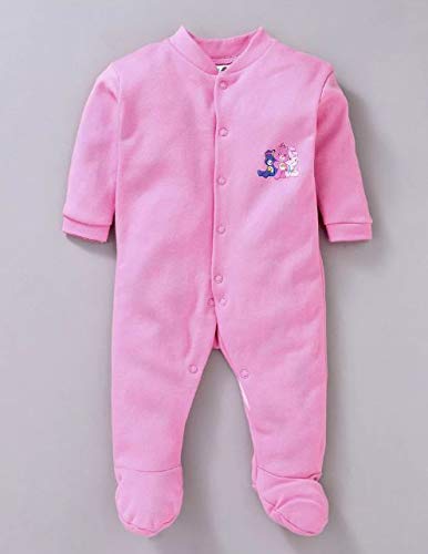 EIO® 100% Cotton Rompers Sleepsuits Jumpsuit Night Suits for Infants Newborn Baby Boys & Girls Pack of 3 (0-3 Months, Yellow) (12-18 Months, Pink) - Image 3