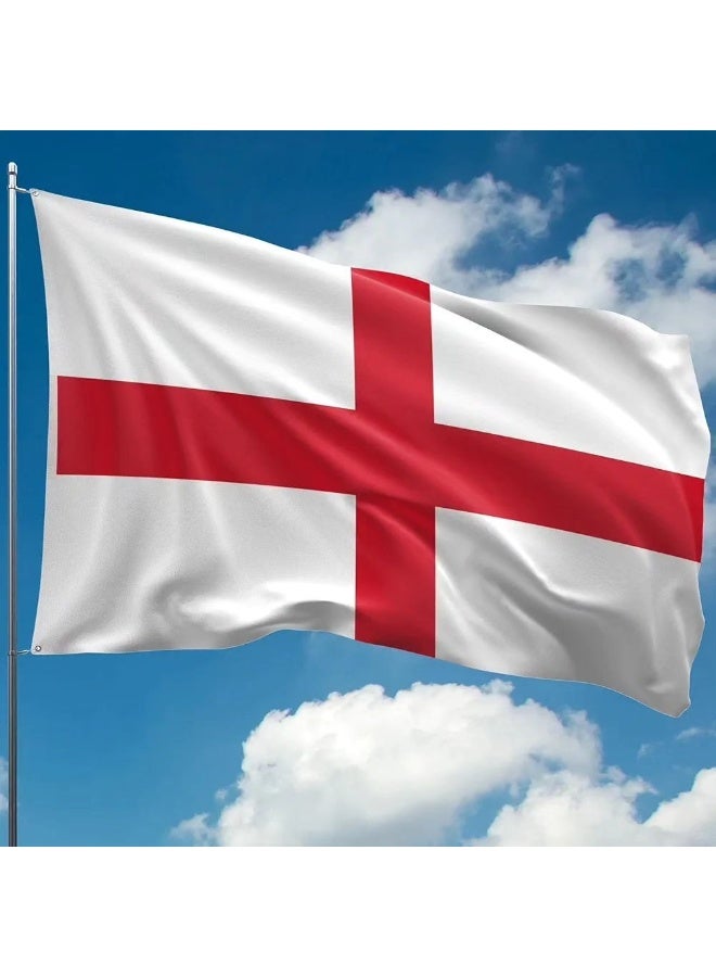 ARS England Flag - Heavy-Duty 210D Satin, England Flag for Outdoor/Indoor, Fade Resistant, Flag Day, And Home-Polyester, Sport Day, FIFA Cup-Size Available - Image 3