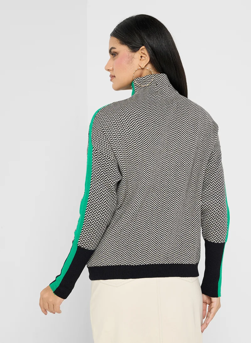 ايلا Contrast Band Jumper