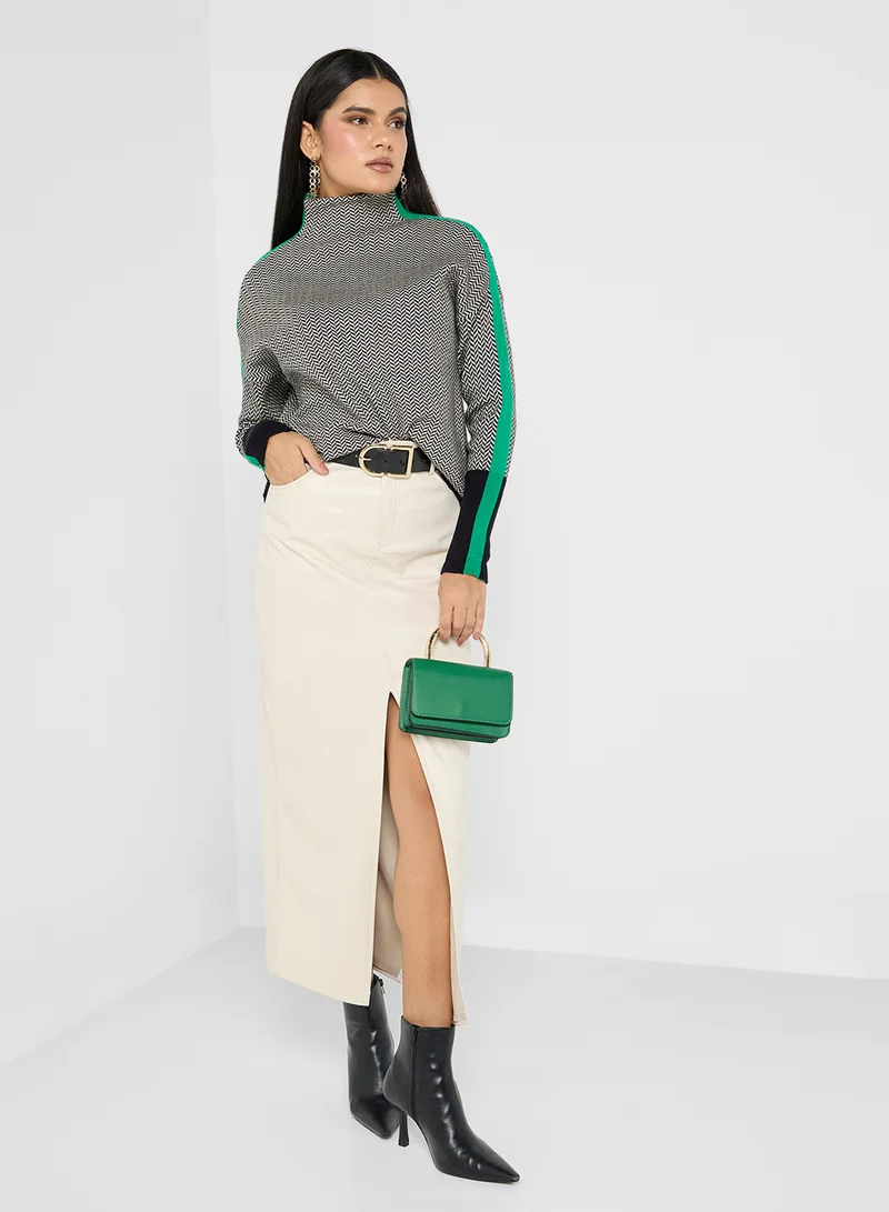 ايلا Contrast Band Jumper