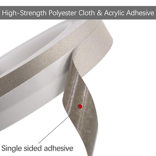 GENNEL 20mm x 20M (0.8in x 65ft) Conductive Cloth Fabric Adhesive Tape, Faraday Tape for EMI Shielding, Interference Signal Blocking, Laptop Cellphone Repair, Cable Wire Harness Wrapping - Image 4
