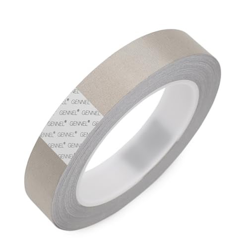 GENNEL 20mm x 20M (0.8in x 65ft) Conductive Cloth Fabric Adhesive Tape, Faraday Tape for EMI Shielding, Interference Signal Blocking, Laptop Cellphone Repair, Cable Wire Harness Wrapping - Image 1
