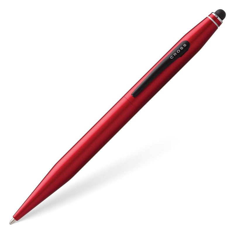 Cross Tech2 Refillable Ballpoint Pen, Medium Ballpen With Stylus, Includes Premium Gift Box - Metallic Red - Image 1