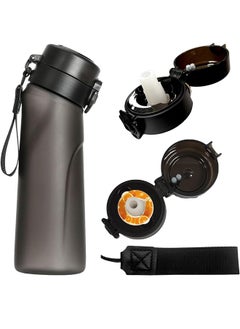 Air Water Up Bottle, 650ML Scent Water Bottle with Air Water Flavour Pod,Leak Proof Sports Water Cup with Straw, Suitable for Outdoor Sports
