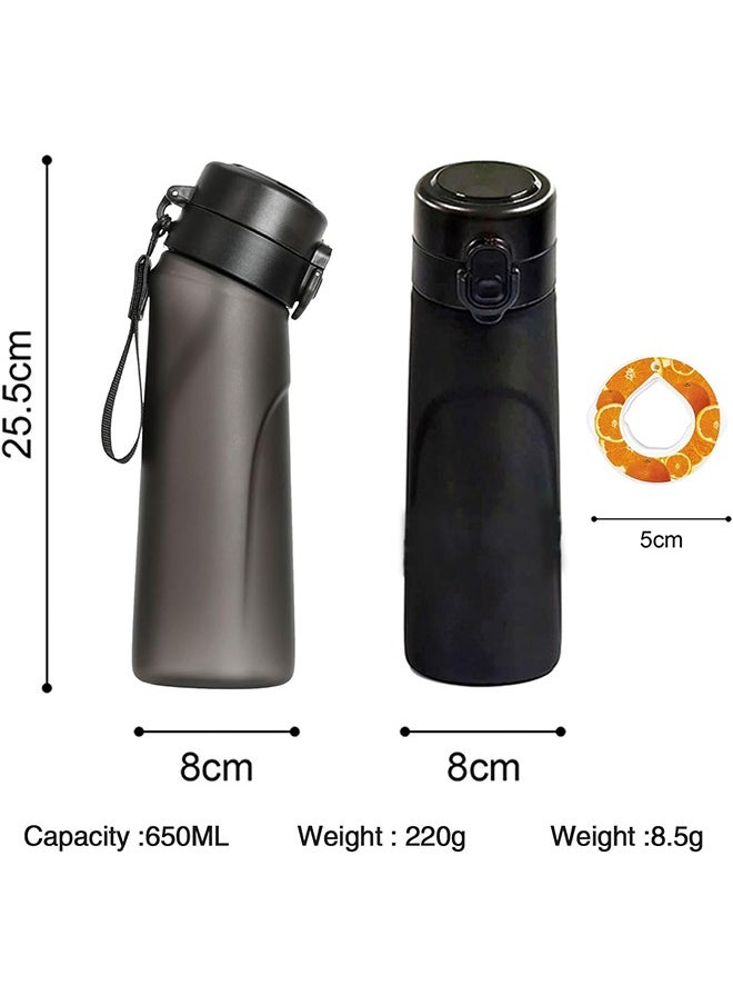 Generic - Air Water Up Bottle, 650ML Scent Water Bottle with Air Water Flavour Pod,Leak Proof Sports Water Cup with Straw, Suitable for Outdoor Sports - Image 1