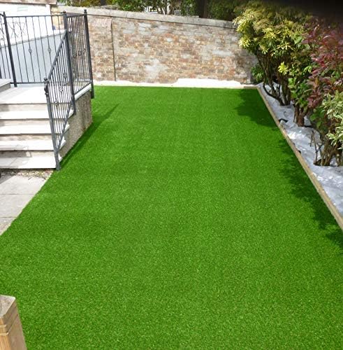 Carpet Planet Artificial Grass - High Density Grass (Green 3-Tone)- Use As Balcony Garden, Carpet, Door Mat, 1 Piece(25 MM, 2.5X6 FEET) - Image 1