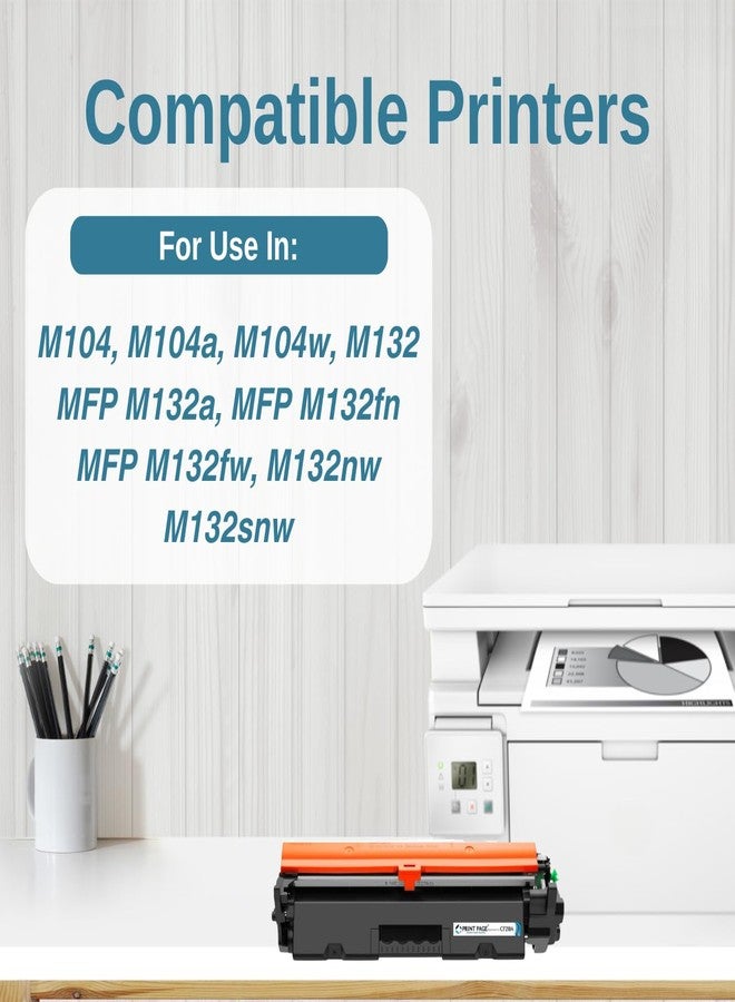 Print Page 18A Toner Cartridge Compatible for LJ Pro Printers M104, M104a, M104w, M132, MFP M132a, MFP M132fn, MFP M132fw, M132nw, M132snw (1 pcs) - Image 2