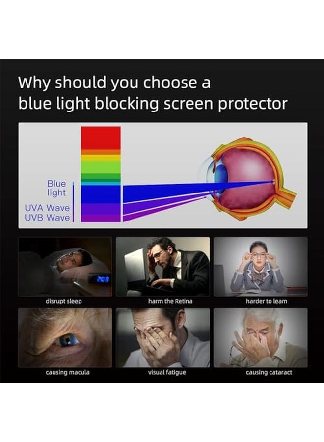 erorex 1 Pack Anti Blue Light Anti Glare Screen Protector For Macbook Pro 13 Macbook Pro 13 Inch 2016~2022 M1 M2 Eye Protection Blue Light Blocking Filter Reduce Eye Strain Help Sleep Better  - Image 4