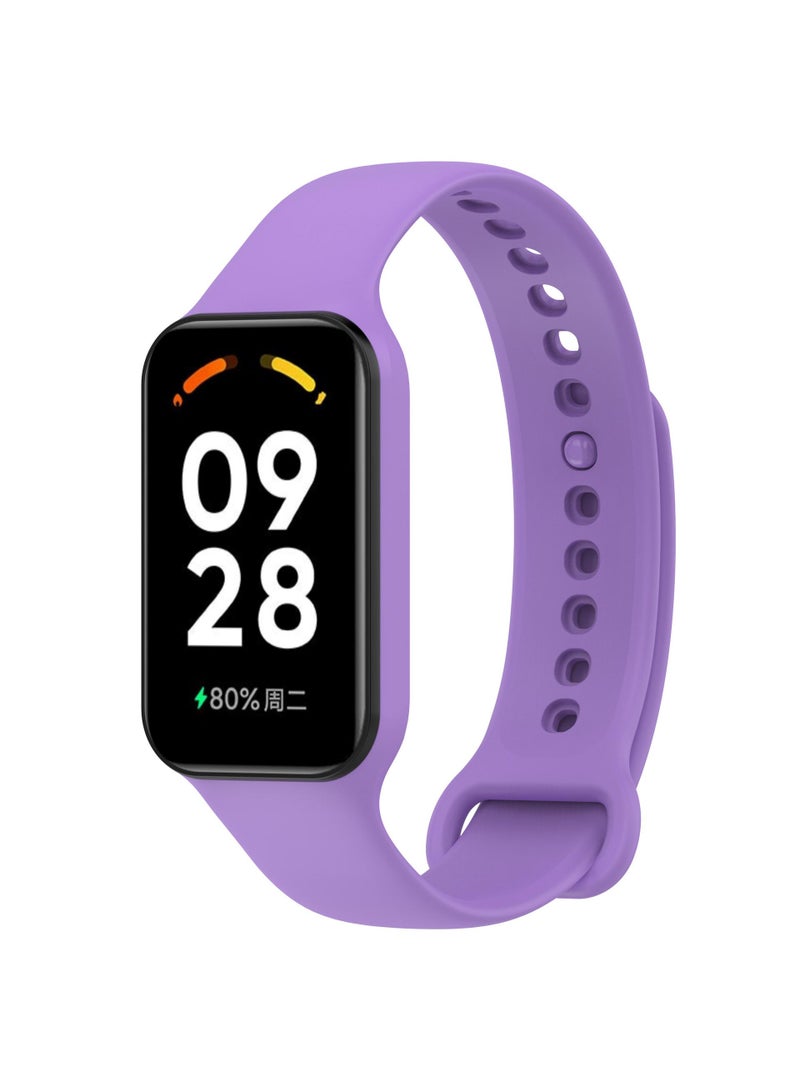 1Pcs Watch band for Redmi smart band 2/xiaomi band 8 active watch strap Purple - Image 2