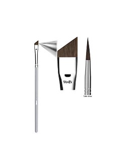VERTEX Angled Eyeliner Brush Slanted  Small Thin Winged Liner For Clean Lines To Apply Smooth Liquid Gel Liner For A Fine Wing  Application Of Flat Angle Edges Allows Precision Control Sexy Cat Eyes 