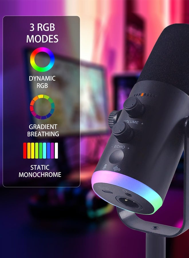 بوليفياز مايك،مايك قيمنق،مايك احترافي  للجيمنق والبث المباشر، مايك خارجي يو اس بي مع صوت واضح وتقليل الضوضاء، متوافق مع مايك فيفا والكمبيوتر - Image 3