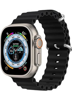 Replacement Apple Watch Ultra Ocean Silicone Band Strap Compatible with 49MM/45MM/44MM/42MM for All Series