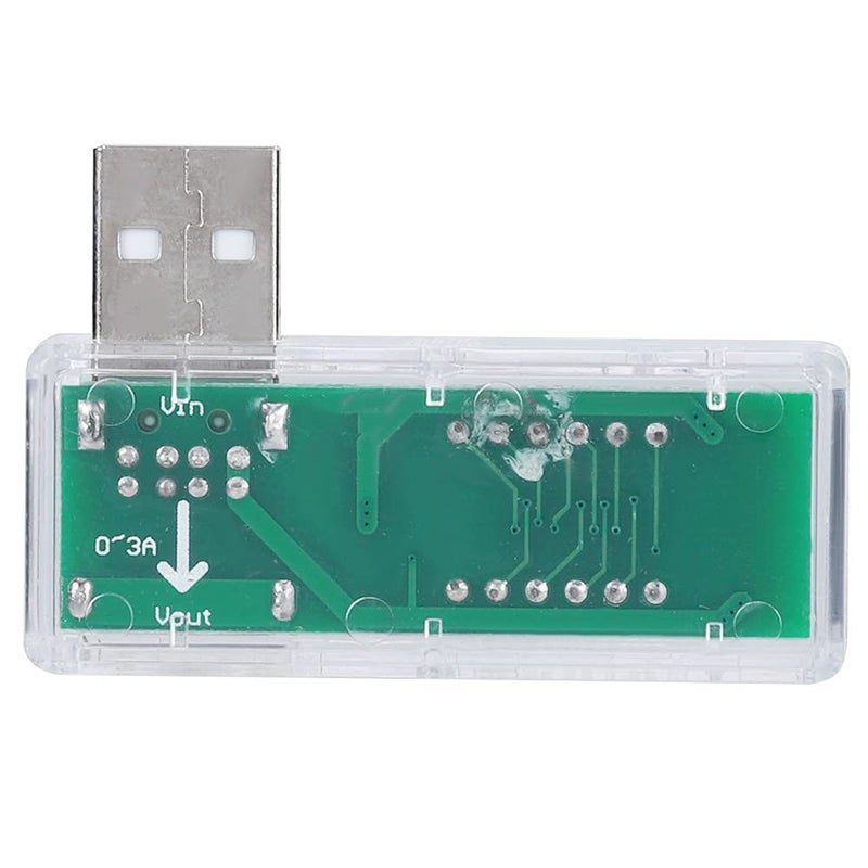 اختبار تيار وجهد USB، مقياس الفولتميتر والأميتر المحمول قطعتان أزرق - قياس دقيق، تصميم مدمج، لشواحن الهواتف المحمولة وأجهزة USB (أبيض) - Image 4