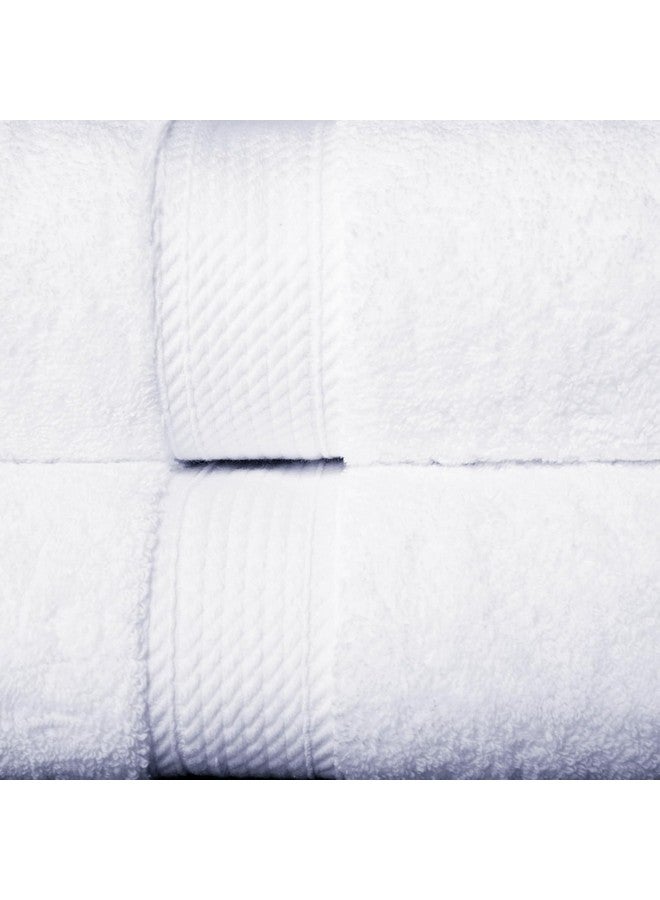 Superior Superior Egyptian Cotton Solid Towel Set, 2PC Bath, White, 2 Count  - Image 3