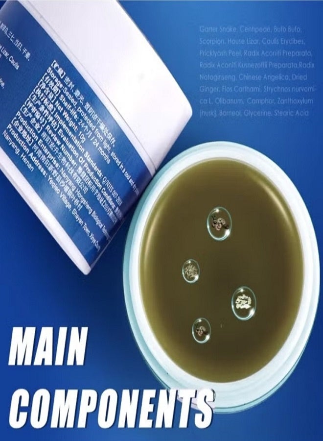 Sumifun 10 قطع مجموعة (10 جرام * 10) كريم تخفيف آلام الغضروف المفصلي كريم تخفيف آلام المفاصل كريم العناية بالركبة لعلاج المفاصل جل تخفيف آلام الغضروف كريم علاج المفاصل والعظام كريم مهدئ للمفاصل - Image 5