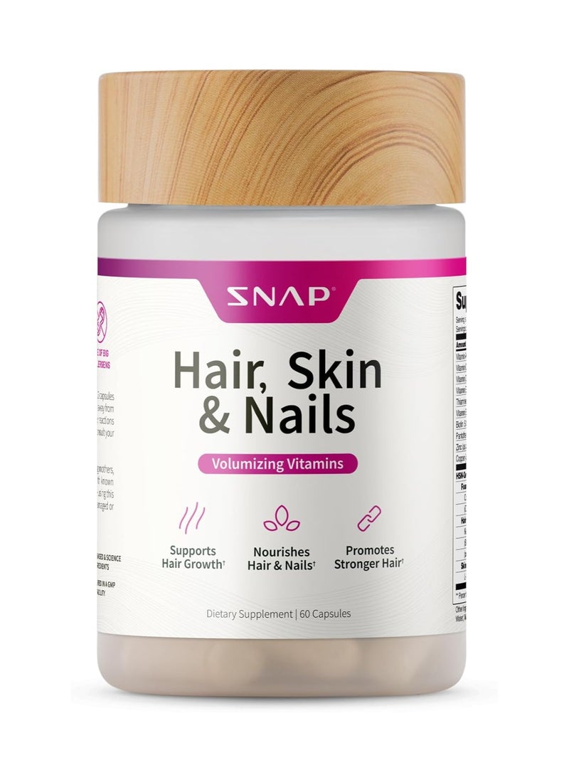 Hair, Skin & Nails Volumizing Vitamins Supports Hair Growth, and Nourishes Hair and Nails,Promotes Stronger Hair Dietary Supplement - 60 Capsules - pzsku/Z5AAA16735CF26EB874D6Z/45/_/1736487014/d743d1d2-6282-4ccd-8628-3f943e6f722a