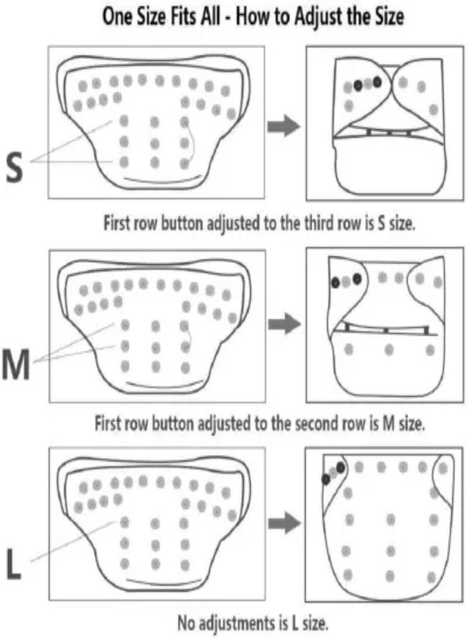 Kogar Print Reusable Cloth Diapers + Insert Pad Washable 100% Absorption 0-3 Yr) - Image 4