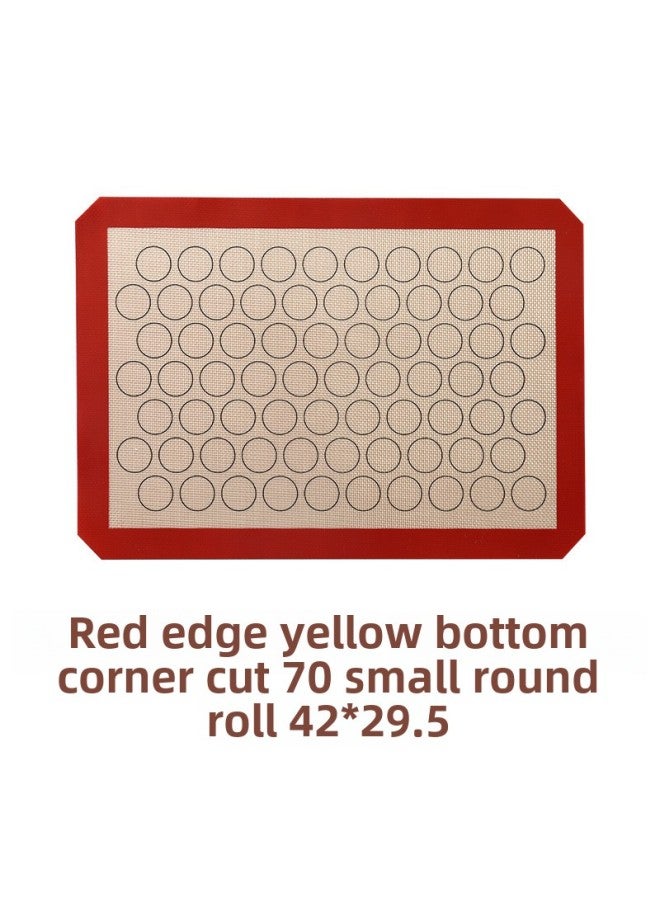 Cross-border Hot Products New Silicone Baking Pad Macaron Ring Non-stick Baking Pad Glass Fiber Pad Temperature Resistance-Dimensions:30*21CM  - Image 4