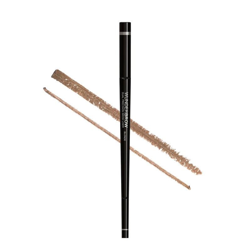 Wunderbrow Dual Precision Brow Liner, Eyebrow Liner Pencil With Angled Tip and Ultra Fine Tip Dual Precision Brow Liner Eye Brow Make Up, Color Blonde - Image 1
