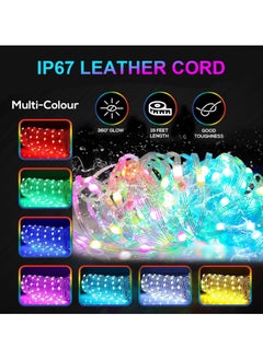 Dominy USB Rechargeable Camping String Light With APP Control, 2 in 1 Outdoor String Lights with Music Synchronized, Type-C Fast Charging Stowable String Light for Tent Hiking Travel And Outdoor Decoration (Colorful）  - Image 4