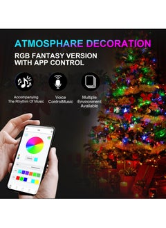 Dominy USB Rechargeable Camping String Light With APP Control, 2 in 1 Outdoor String Lights with Music Synchronized, Type-C Fast Charging Stowable String Light for Tent Hiking Travel And Outdoor Decoration (Colorful）  - Image 5