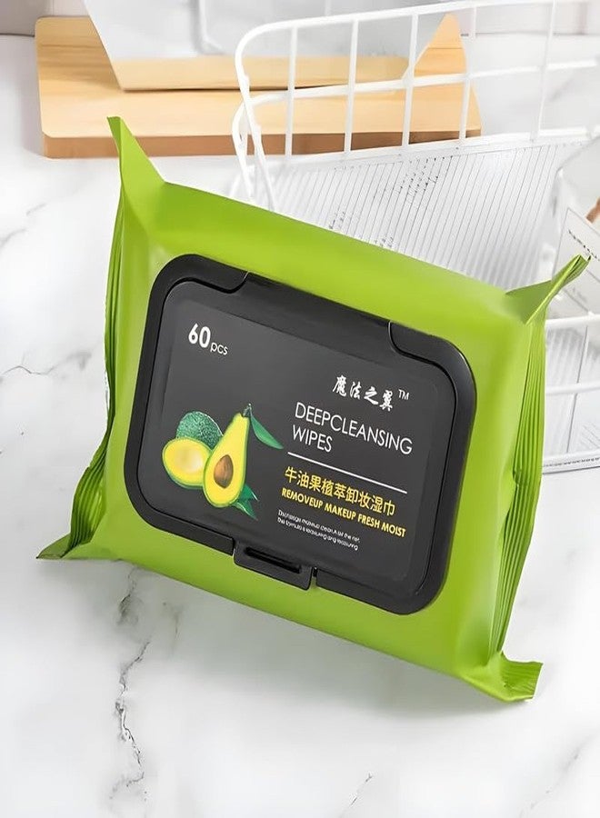VAMIKA Makeup Removing Disposable Wipes makup remover Super Soft Face Wipes face cleaning wipes Super Soft Face Wipes with Gentle Cleansers REMOVING DISPOSABLE WIPES (60 pcs) - Image 1