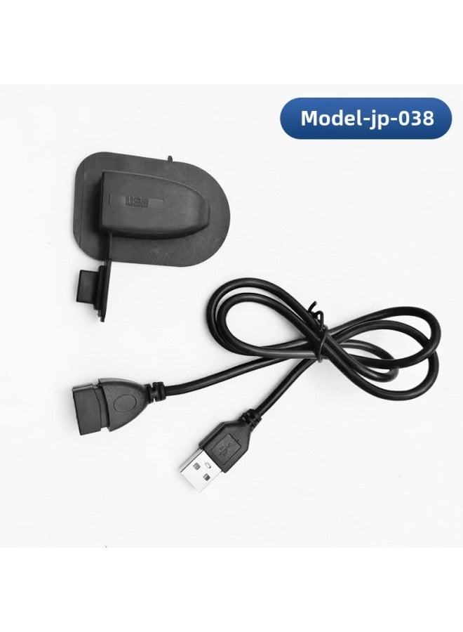 Backpack Usb Charging Cable Bag Android Data Cable Luggage External Usb Charging Cable Interface Accessories-Color:Model-jp-038 (ordinary Fast Charging Type)  - Image 1