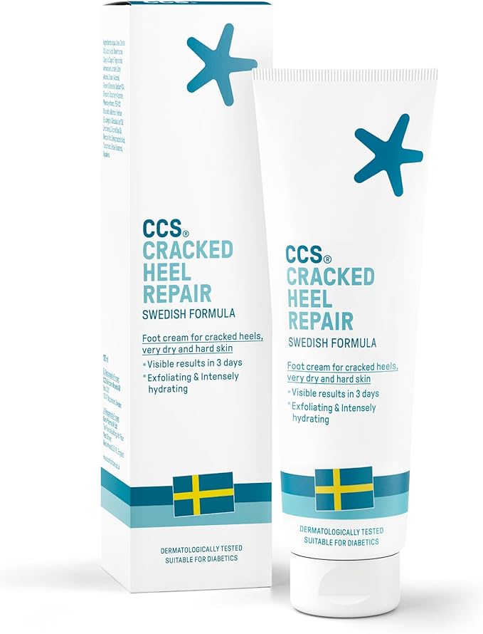 CCS Cracked Heel Repair Cream Visible Results in 3 Days for Heels and Very Dry Feet Contains 25 Urea Lactic Acid Clinically Tested 125 ml - Image 1