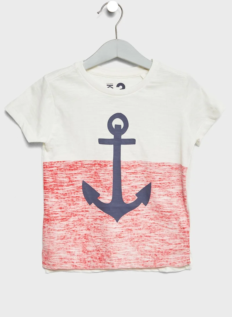 Cotton On Little Max Anchor T-Shirt