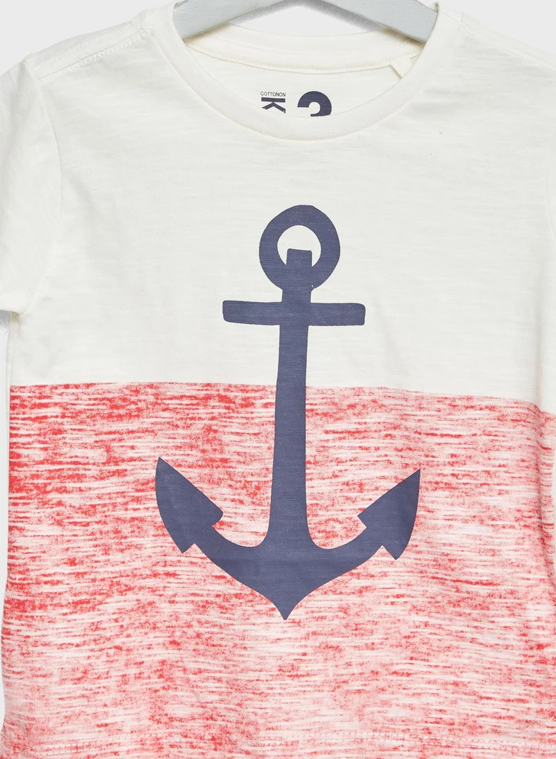 Cotton On Little Max Anchor T-Shirt
