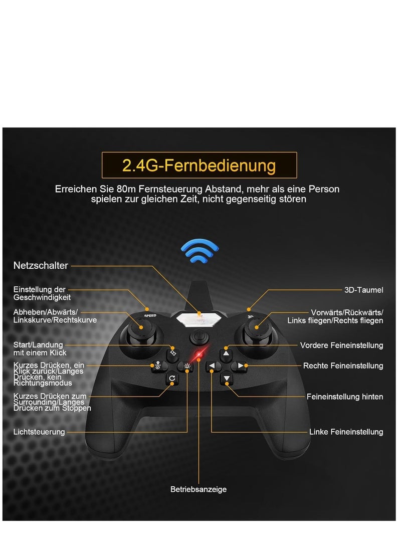 2.4GHz RC Plane for Beginners – Ready-to-Fly Remote Controlled Aeroplane with Quadcopter Floating Technology, Easy Flight Control, Durable Foam Design – Ideal Gift for Kids  Adult - Image 1