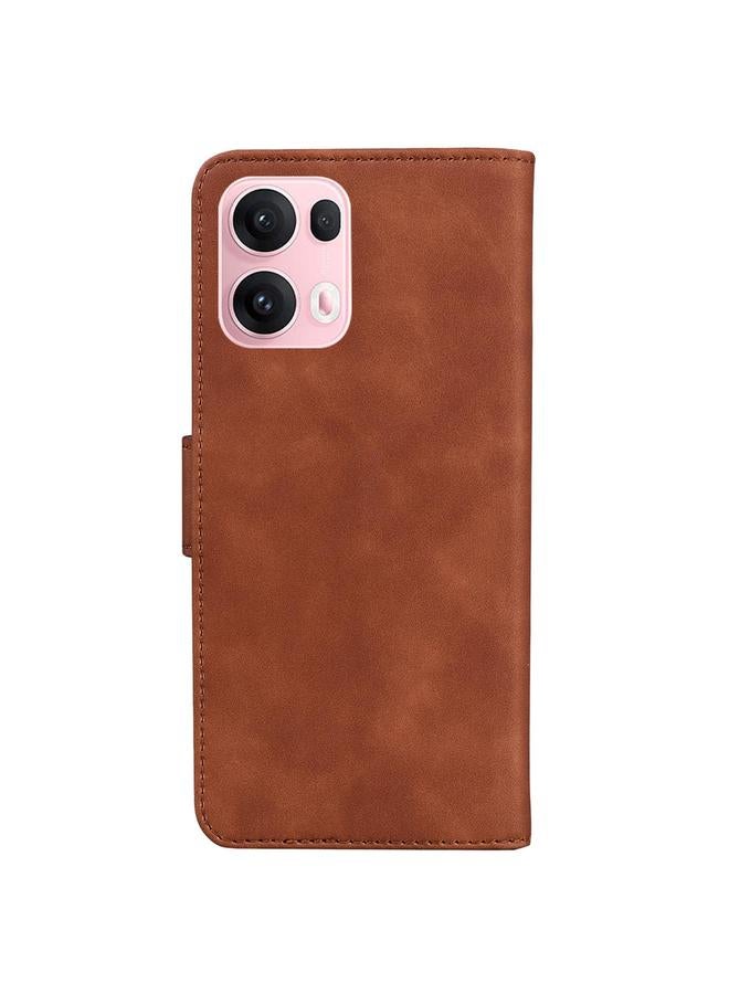 S-TOP Case For OPPO Reno13 Pro Global Skin Feel Pure Color Flip Leather Phone Case - Image 3