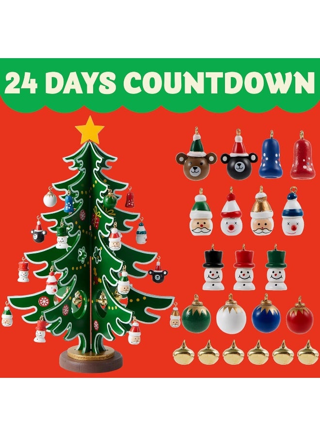 JOYIN تقويم العد التنازلي لعيد الميلاد JOYIN 2023، 24 يومًا مع شجرة عيد الميلاد و24 زينة للأولاد والبنات وهدايا حفلات الأطفال، جوائز الفصول الدراسية، هدية عيد الميلاد - Image 3