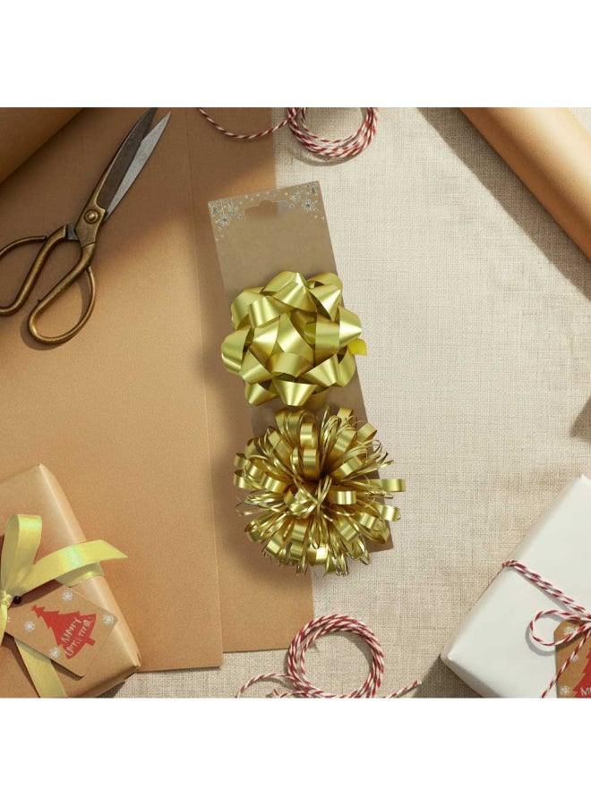Trentor Christmas Gift Décor Bow  4" Star, Ribbon and Curl Bowl - Image 2