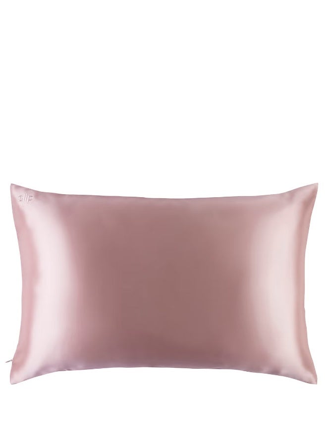 Slip Silk Pillowcase - Queen - Pink - Image 2